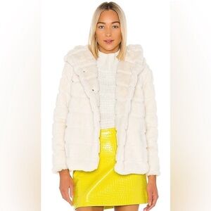 APPARIS Goldie Hooded Jacket - Ivory, Small